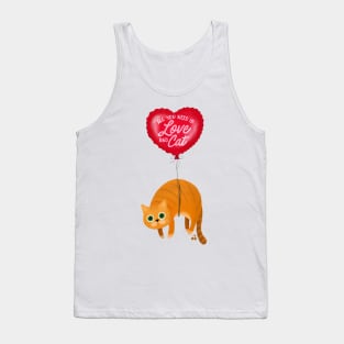 Love and Cat Tank Top